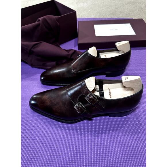 $2480 John Lobb Chapel Shoes NEW Dark Brown Museum Size 11 UK, 12 US, Shoe Tree - Picture 12 of 15